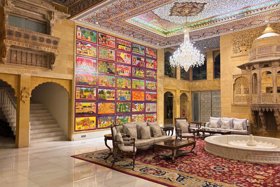Fort_Rajwada_'s tweet photo. Where stone tells one story, colour tells another.

Discover the lobby of Fort Rajwada: intricate carvings, painted narratives, and ornate details that bring Jaisalmer’s artistry to life.

📞 +91 97722 09004
🌐 https://t.co/l171e2ltQP

#FortRajwada #Jaisalmer #HeritageLuxury https://t.co/lTTukGvXT2