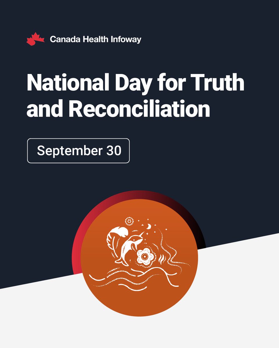 Infoway's tweet photo. Today is #NDTR and #OrangeShirtDay—a time to honour Residential School Survivors, their families, and those who never returned home. At Infoway, we recognize reconciliation is a sustained journey and we commit to walking alongside Indigenous partners with humility. https://t.co/nupeVKz5Qo