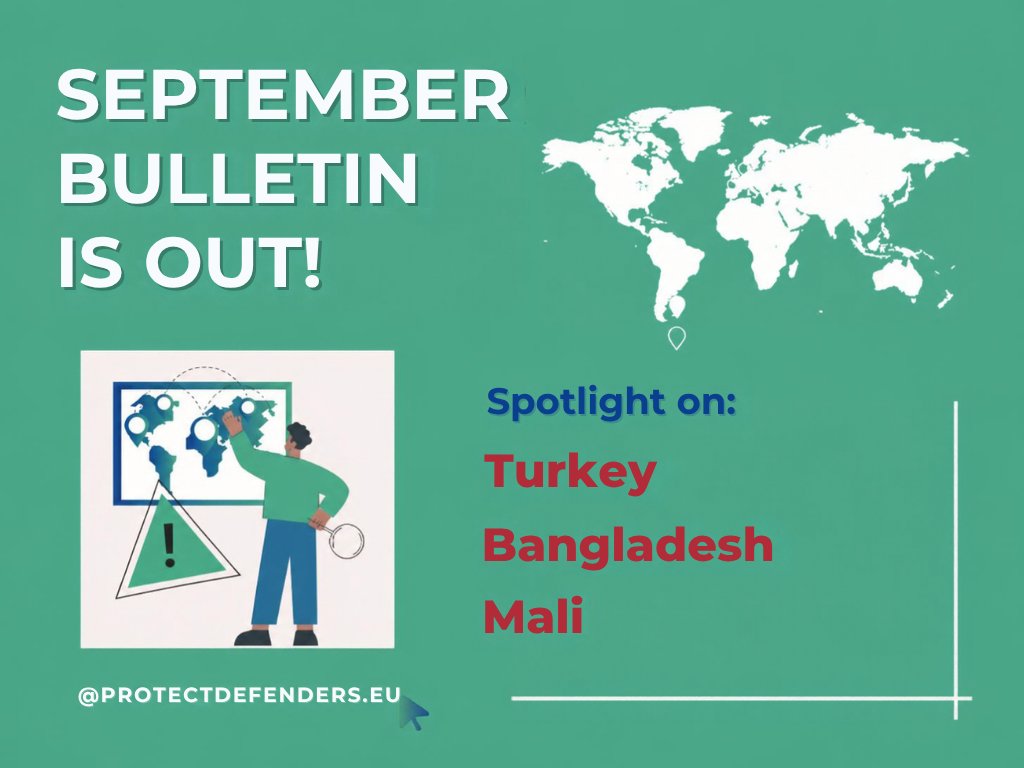 ProtectHRD_EU's tweet photo. Attacks on civil society in Turkey have been a great shock this month but we also focus on alerts from Bangladesh &amp; Mali, and Ogiek defenders in Kenya and a special article with Thai Lawyers for Human Rights. Read here: https://t.co/RNnhyUiGCE https://t.co/NmN8ShL9H5