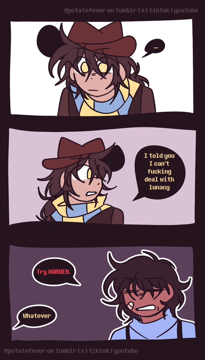 potatofever_'s tweet photo. lunacy [#clover #chara #frisk; #cocoapowder if you squint] https://t.co/5f3mYxSPzV