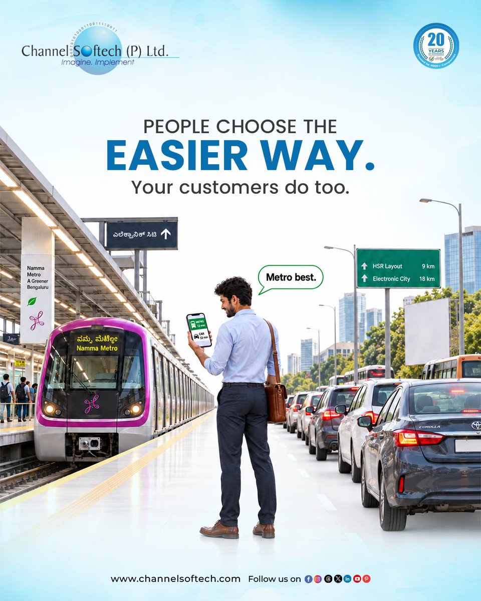 channelsoftech's tweet photo. People choose what makes life easier — and your customers do too. 

From finding the right route to choosing the right business, customers look for experiences that are simple, clear, and convenient.

🌐 https://t.co/FkeImTQP7p

#digitalmarketing #customerjourney #channelsoftech https://t.co/xG3zk5ivPO
