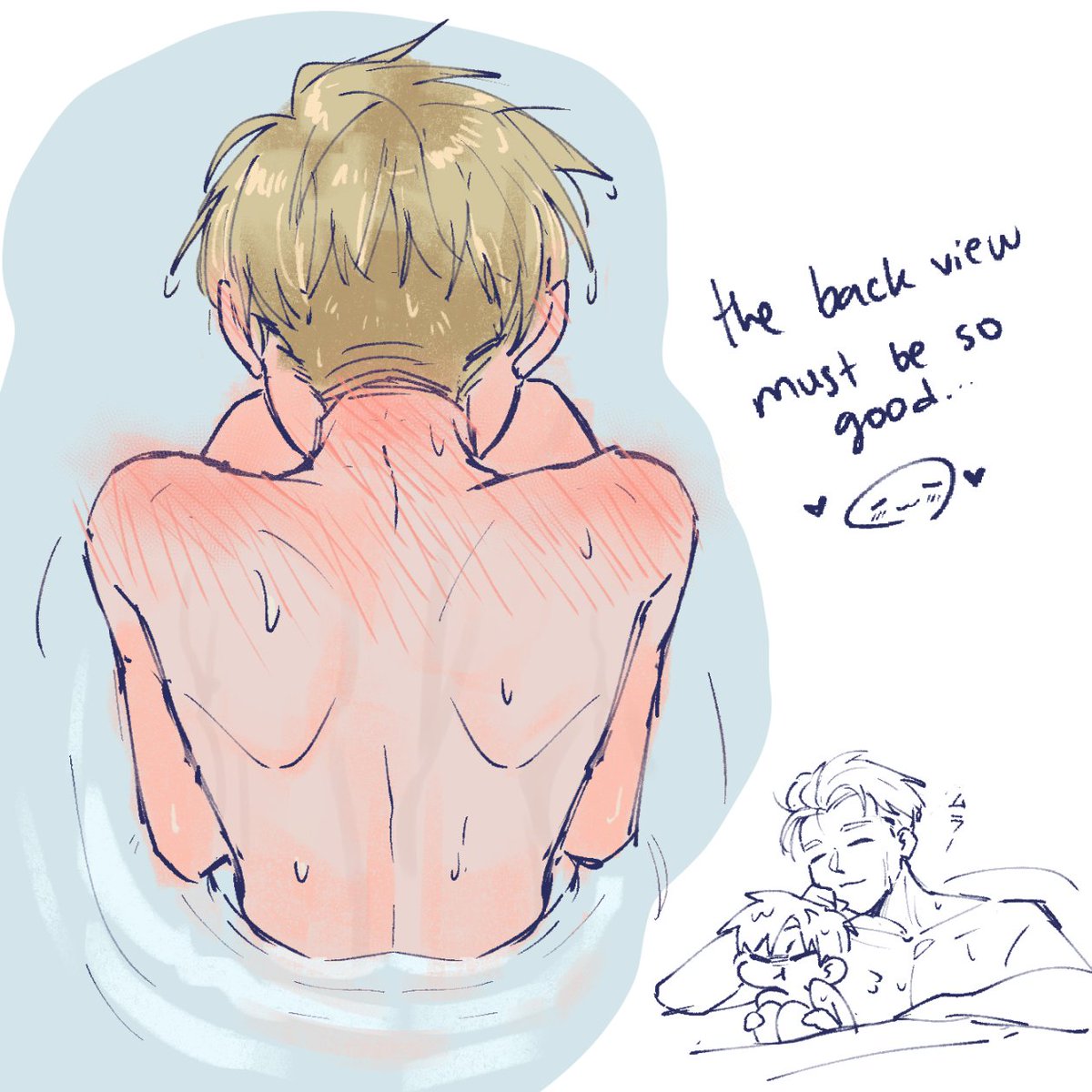 xiexie801's tweet photo. rfrf mandi... dari fanfic nya noel 🤤💙 +omake https://t.co/5mBoMY8LCq