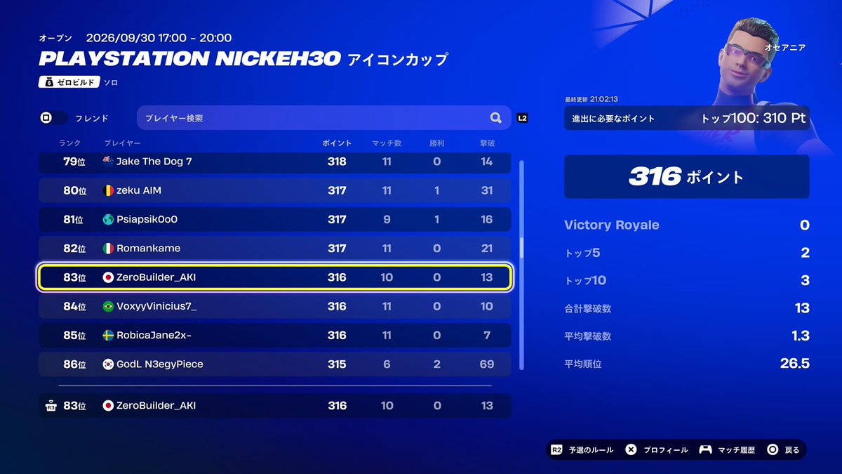 akky_8986's tweet photo. オセアニア#83
今シーズン5個目のスキンGET！

ちなみに決勝出れないので枠つぶしになっちゃった😒

いいねお願いします！ https://t.co/mACdGABMhV