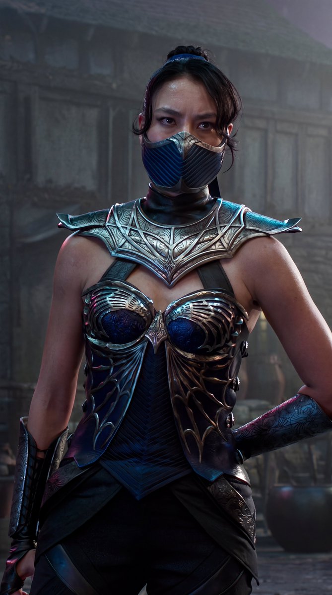 ScarletSpeeds16's tweet photo. Adeline Rudolph as Kitana in Mortal Kombat II is so Olivia Munn coded. 🪭💙 https://t.co/DL61M7WVZA