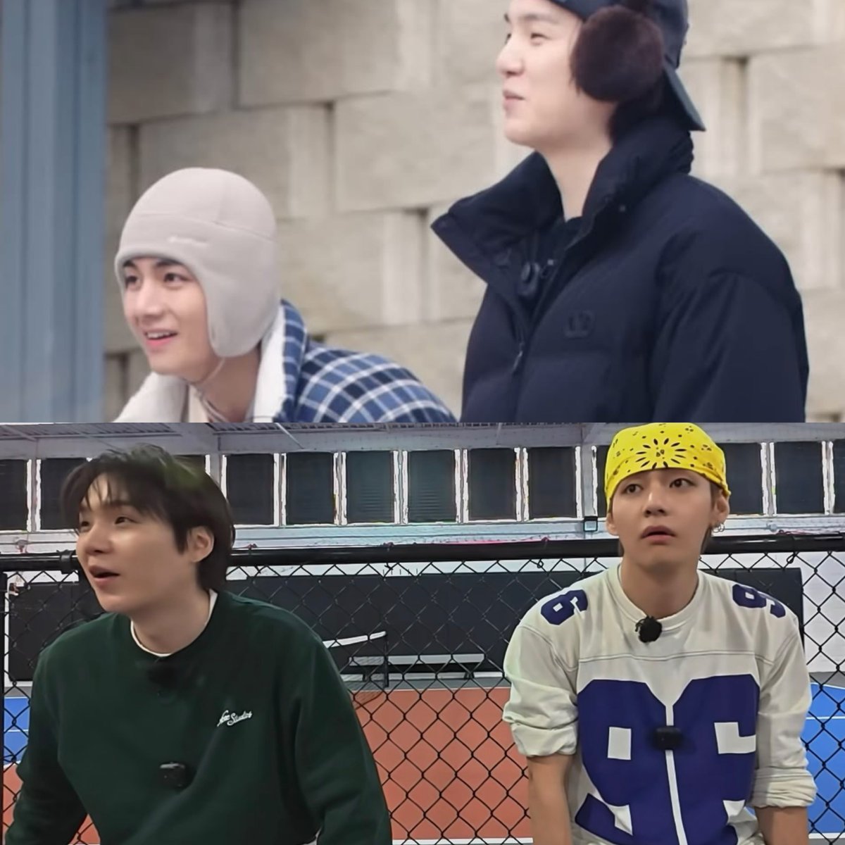 thvchapters's tweet photo. team taegi in run bts 2.0 <3 https://t.co/rm99Ow21Q5