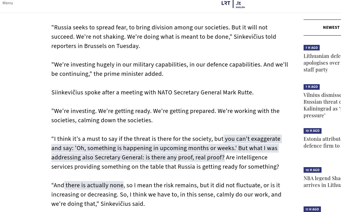 itellsya's tweet photo. PM of Lithuania: "There is actually none"
Indeed.
Evidently some Eurocrats suffer paranoid projection, the others concoct lies to further the nefarious agenda of the Epstein Empire.
#raf fairford #burnham #pmqs #bbcqt #lavrov #cobra #ukraine #russia #miliband #starmer #merz https://t.co/kWoFup1el2