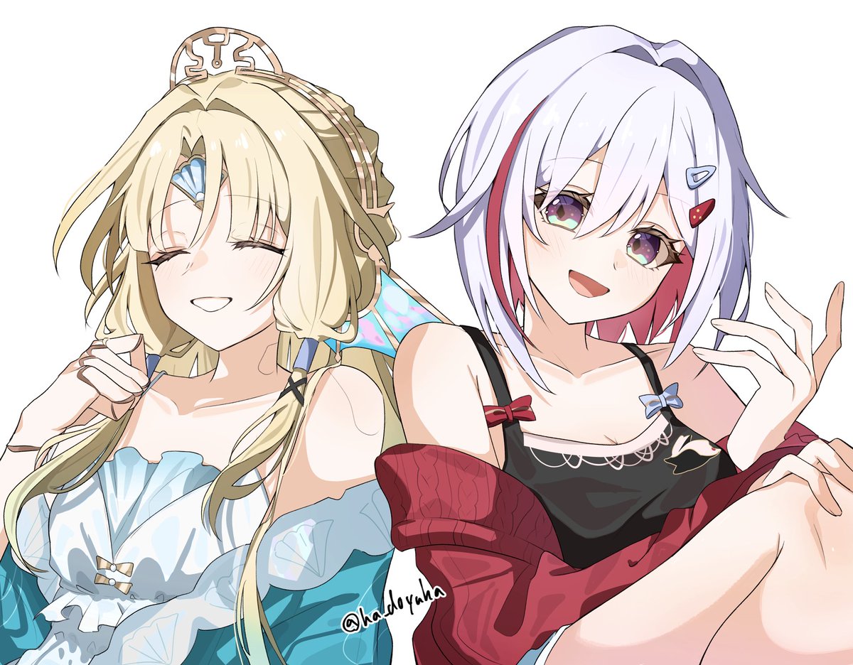 ha_doyuha's tweet photo. 高円錐の二人がかわいい　#崩壊スターレイル　#パール https://t.co/V2EdsdKvge