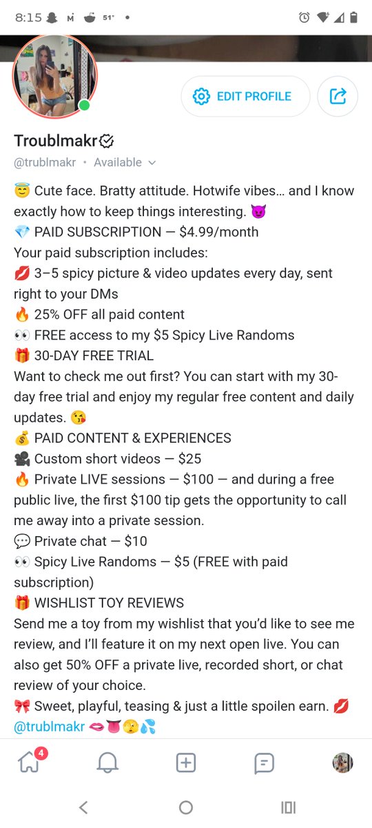 trublmakr81's tweet photo. #OnlyFans #OnlyFansCreator #OFModel #ContentCreator #SpicyContent #ExclusiveContent #FreeTrial #PaidSubscriber #BehindTheScenes #Bratty #HotwifeVibes #GamerGirl #FitnessGirl #ConfidentWoman #40PlusWomen
New subscriber? Free trial link in comments. https://t.co/R4rBIc6gJg
