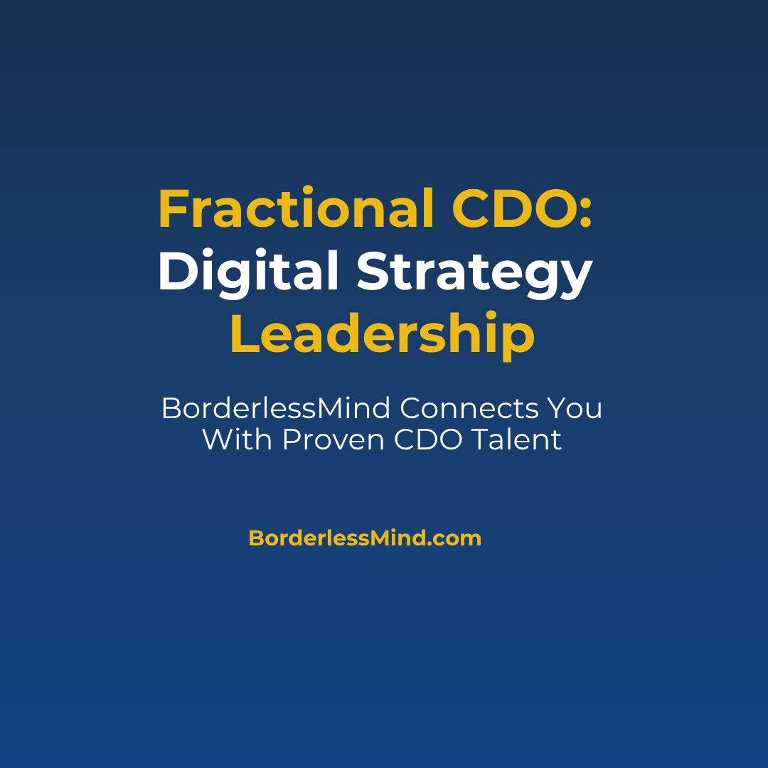 borderlessmind's tweet photo. Hire a Fractional Chief Digital Officer When You Need Digital Leadership Now

Get senior digital strategy, transformation expertise, and execution without the commitment of a full-time CDO

More info: https://t.co/PflzsY4PT9

#FractionalCDO #DigitalTransformation #DigitalStrategy https://t.co/JBWmp3d9Lh