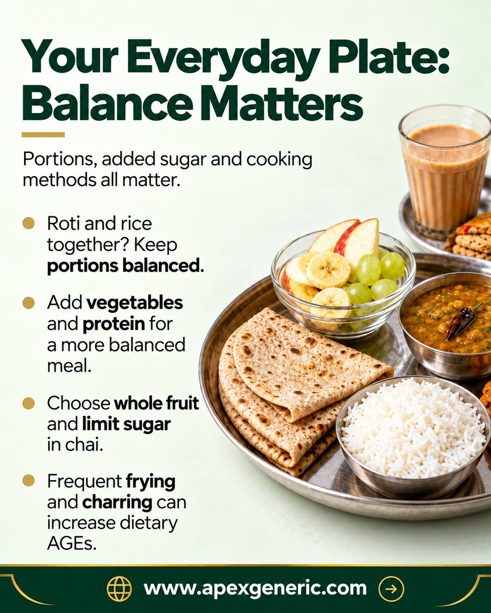 apexgeneric's tweet photo. Your skincare routine doesn’t end at the mirror—your everyday choices matter too. ✨ Save & share this reminder! 🌿
#SkinHealth
#Skincare
#NutritionAndSkin
#Glycation
#HealthyEating
#BalancedNutrition
#SkinAgeing
#HealthyHabits
#WellnessTips
#ApexGeneric https://t.co/HsiDUc3YjZ
