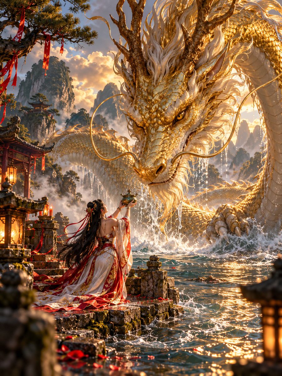 PromptDreamer81's tweet photo. Wednesday Dragon!

Not a pet. Not scenery.
The thing you bring an offering to because the map already belongs to it.

Drop or QT your dragon 🐉 https://t.co/62XjsxUlts