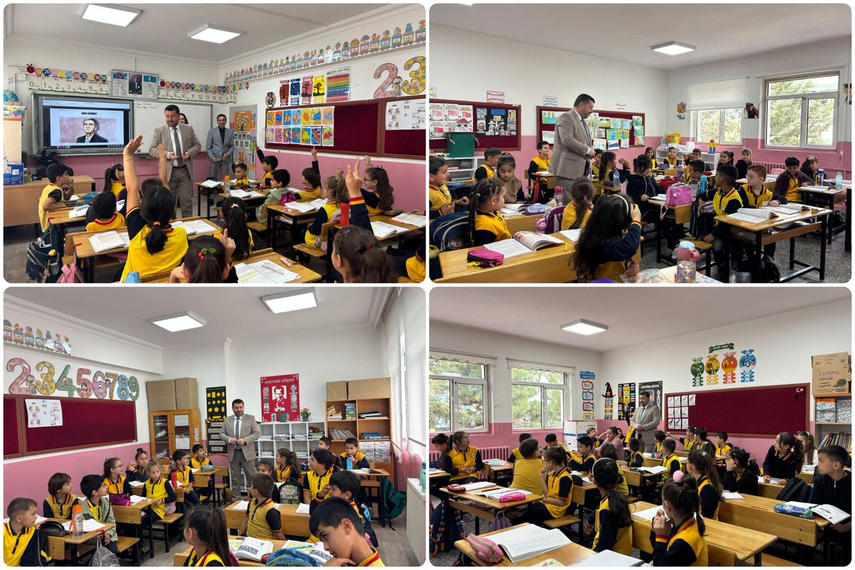 ispartamem's tweet photo. 🏫 Gülbirlik İlkokuluna Ziyaret

📌 İl Millî Eğitim Müdürümüz Recai OCAK, Gülbirlik İlkokulunu ziyaret ederek öğrenci ve öğretmenlerle buluştu.

📚 Sınıfları ziyaret eden İl Millî Eğitim Müdürümüz Recai OCAK, öğrencilerin derslerine eşlik ederek sorularını yanıtladı ve onlarla sohbet etti. Öğrencilerin derslere katılımını yakından takip ederek sınıf içi çalışmalar hakkında öğretmenlerden bilgi aldı.

👩‍🏫 Okul yönetimi ve öğretmenlerle de görüşen İl Millî Eğitim Müdürümüz Recai OCAK, eğitim öğretim sürecinde yürütülen faaliyetler ve okulun genel durumu hakkında değerlendirmelerde bulundu.

🌱 Öğrencilerimize başarılı bir eğitim öğretim yılı dileyen İl Millî Eğitim Müdürümüz Recai OCAK, öğretmen ve okul yöneticilerimize çalışmalarında kolaylıklar diledi.
@tcmeb 
@Yusuf__Tekin 
@ISPARTAVALILIK 
@Abdullah_Erin47 
@recai_ocak