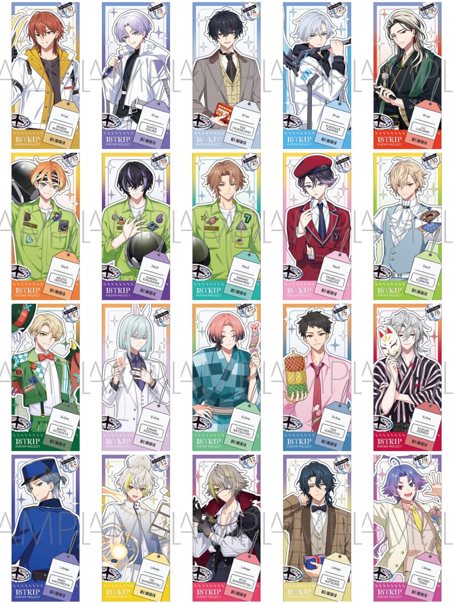 18trip_goods01's tweet photo. 【グッズ情報】

『18TRIP』新商品がアニメイト店舗に順次入荷中！

✈アクリルスタンド
✈ステッカー
✈アクリルキーホルダー

https://t.co/QZ3Dph38fu https://t.co/jUXsLNb8Kk