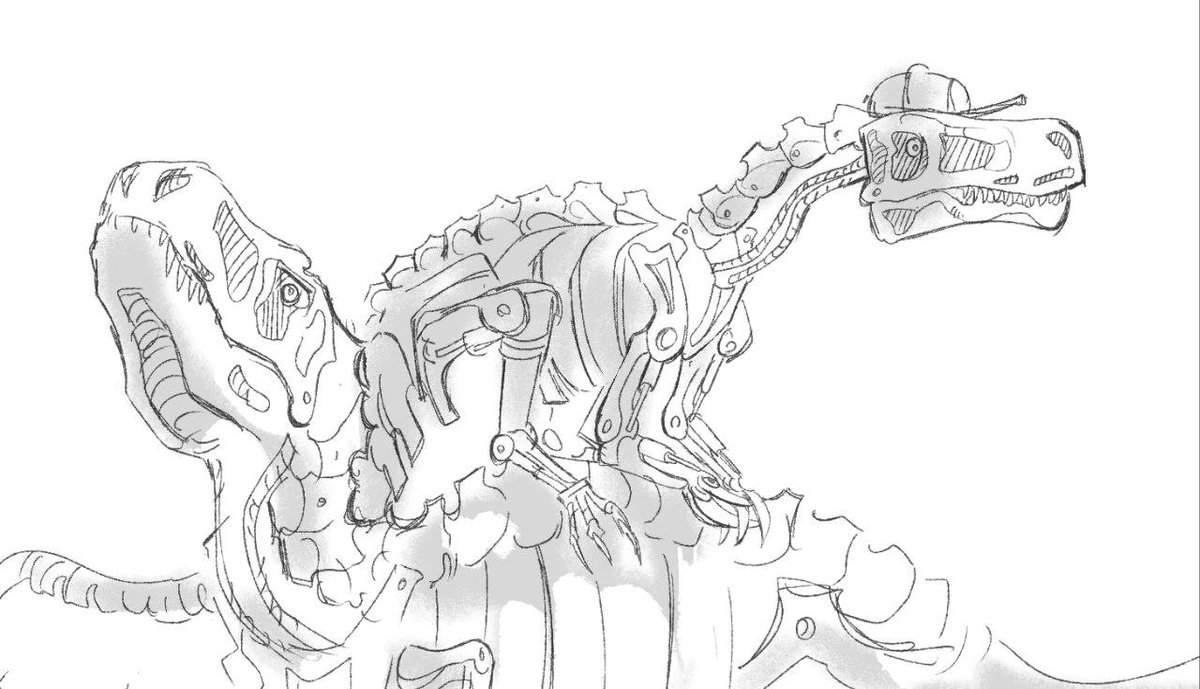 IRONFACEARTS's tweet photo. Anyways here is my terminator oc, roy, but as a dinosaur. Hes very polite.

#terminator https://t.co/5SWQMbqhe1