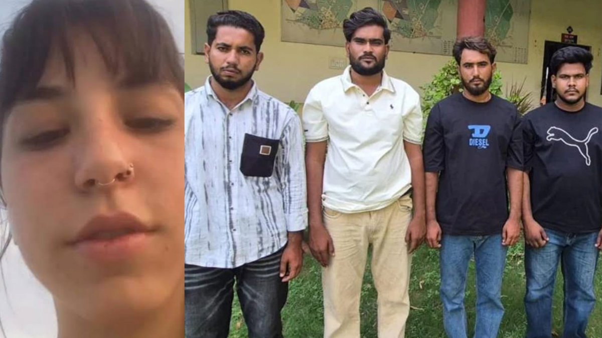 AskAnshul's tweet photo. 4 men arrested for harassing an Israeli woman tourist and making obscene remarks at her in Kishangarh, Ajmer district.

The arrested men are:
1. Mohammad Furkhan
2. Mohammad Anees
3. Farhan Khan
4. Akhtar Ali

They were arrested after the old video went viral.

After the arrests, the Israeli woman named Kovo recalled the incident and thanked the police for taking action.

She said that she continues to have a deep love for India and remains grateful to the people of India for the love and support she received after the video resurfaced.

The actions of a few can bring shame to an entire country. These 4 men don’t just disgrace themselves, they tarnish the image of India.