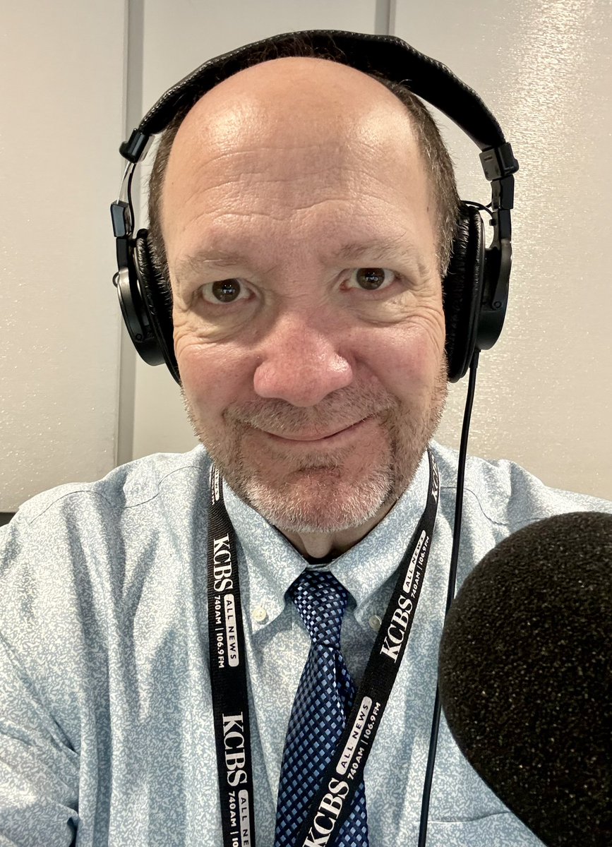 SteveScottNEWS's tweet photo. Good Wednesday morning from @KCBSRadio. I’ll have the KCBS Morning Newswatch until 10am PT. 

You can listen live at 740AM and 106.9FM, on the free @Audacy app, or tell Alexa or Siri to “Play KCBS Radio.”  Thank you for listening. https://t.co/VzJtP92gFv