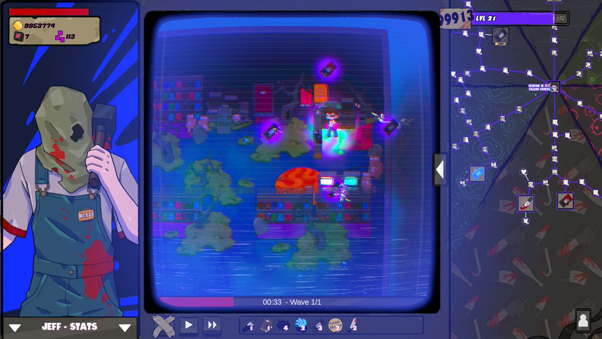 Starxiss's tweet photo. It's #WishlistWednesday 😊
We’re completely redoing the Midnight Video Store Steam page
📼 Incremental + bullet heaven
🌳 Massive talent tree
🔀 Build, experiment &amp; survive!
✨Skin Collection

Add it to your wishlist! ❤️😊
https://t.co/XQfzbYxR8m

#indiegame #IncrementalGame https://t.co/TJvo4tNAbc