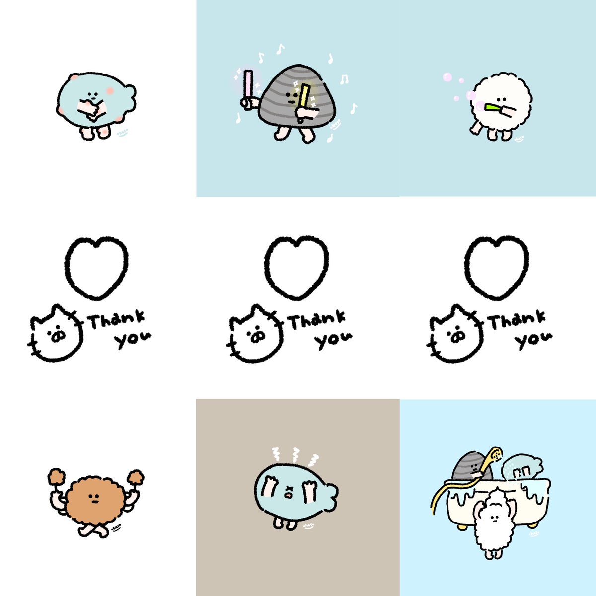 ohesooooooo's tweet photo. 9月ｯｯ
写真ばっかりだったな？！と思ったけど絵もちょっと描いてました🥳
いつも見てくださってありがとうございます🙏✨

10月も生きようねぇぇぇぇ😭🙌✨✨✨

 #今月描いた絵を晒そう  #ゆるいイラスト 
 #oheso_planet https://t.co/hZxqzyEgEL