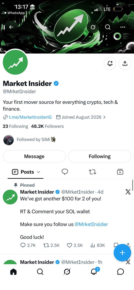 Midnightszn_X's tweet photo. @Mrbankstips @MrketInsider 42ECekwuKVrVm9B5is9JmGeuGX5DYvyZ5mwJNKdXsyfp https://t.co/d0rTUTGaFK