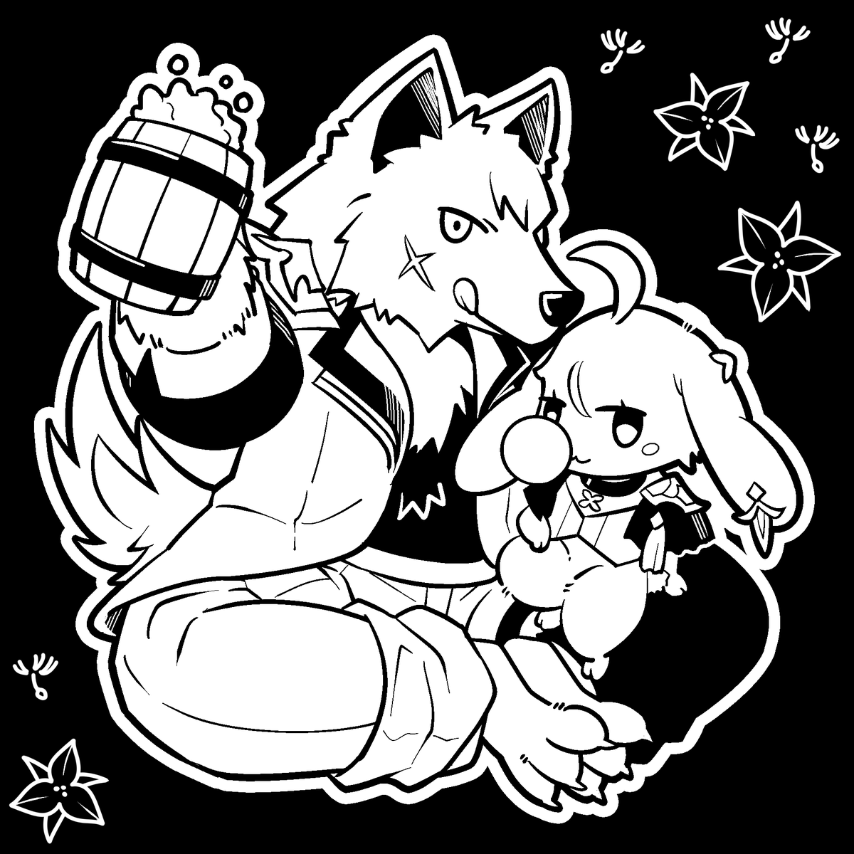yuyatta's tweet photo. けも⚔️🔷🐇

ノベルティになるです～🍻 https://t.co/neEBQlCv4u