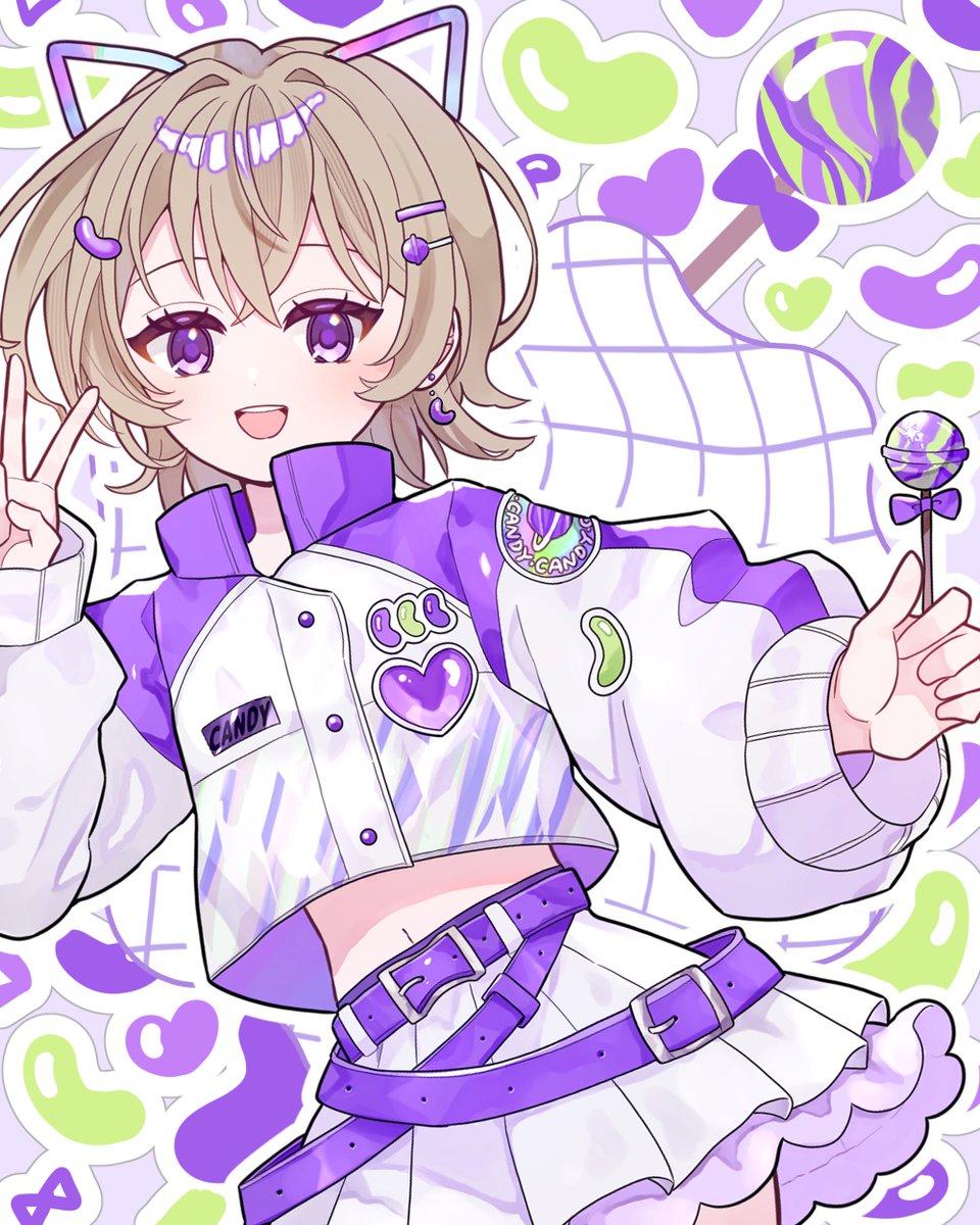 yuhao384913's tweet photo. #量産依頼 #有償依頼

🍬Candy量産立ち絵依頼開始🍬

🍭全身立ち絵+背景あり一枚絵で納品
🍭目、衣装のカラーなどカスタマイズ可能
🍭5日ほどで納品

パネル開けやIRIAMの立ち絵にどうぞ！
詳細やオーダーシートはツリーへ！
(1/3) https://t.co/f7Wx7QefY1