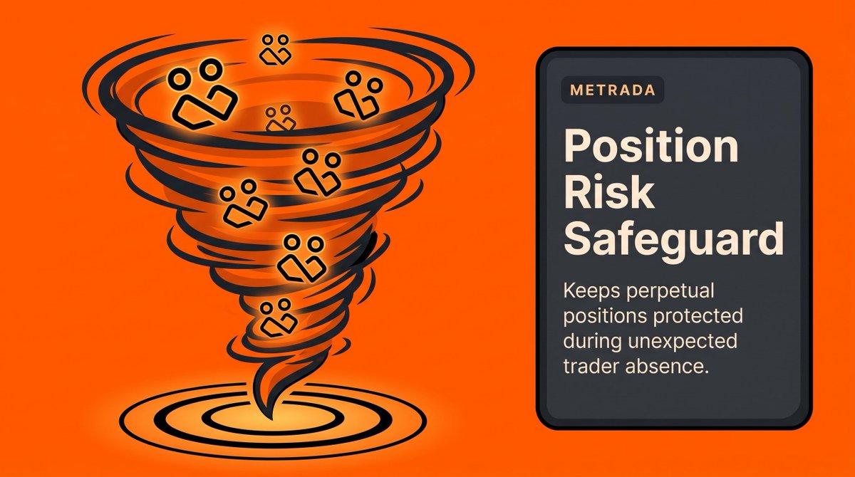 MetradaHedge's tweet photo. Position Risk Safeguard

Unexpected absence should not leave a perpetual position without a predefined response.

Metrada keeps the protection mechanism ready to act when inactivity reaches the trader’s configured threshold. https://t.co/xcUk1jpvXo