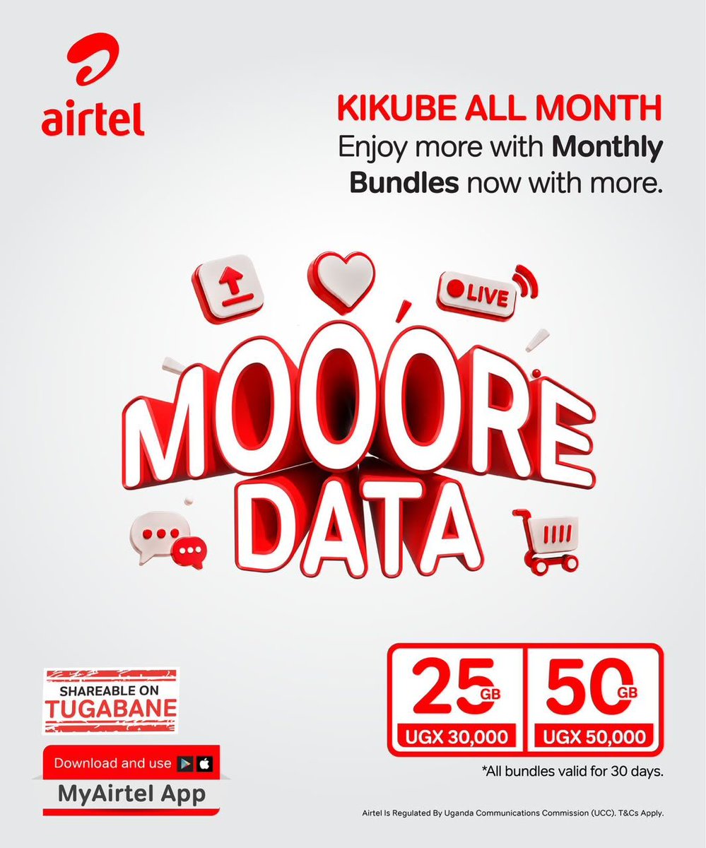 kusasirajoan1's tweet photo. Get 30 days FREE connectivity across Uganda Android users, opt in via the MyAirtel App before 23 October.
https://t.co/MsfByj2daR
#AirtelXStarLink #AnotherFirstFromAirtelNetwork https://t.co/YIXyI989ZR