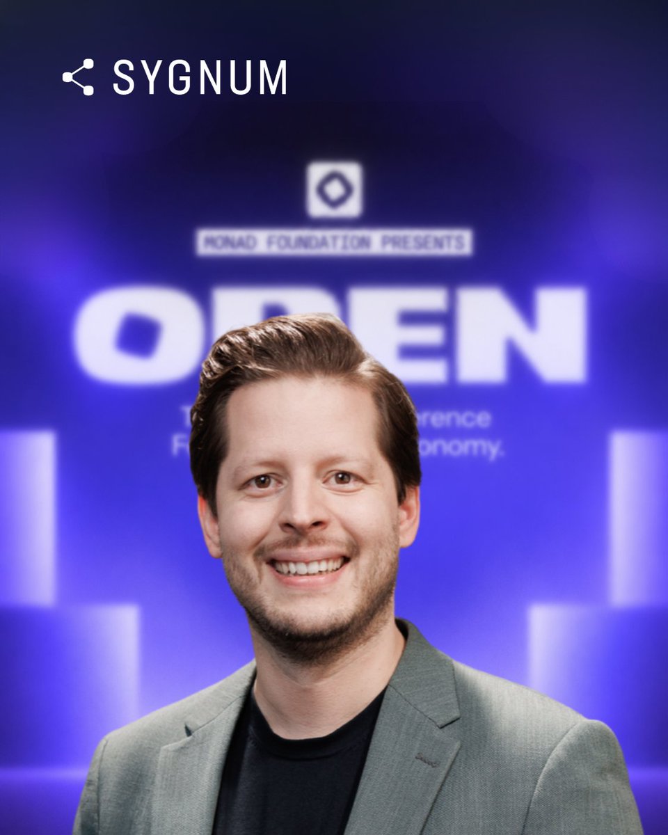 sygnumofficial's tweet photo. Thomas Eichenberger, Sygnum Deputy Group CEO & Chief Strategy Officer, is among the lineup at the Open conference in Singapore next week, held in the lead-up to @token2049.

On 6 October, Thomas will speak on the Main Stage about "The 24/7 Bank: Rebuilding Banking for an Onchain World," alongside Kirit Bhatia (@BankingCircle), Felix Eigelshoven (@dfnsHQ), Mark Daly (@zerohashx), and moderator Sagar Sarbhai (@monad).

The panel covers how banks are leveraging blockchain to reshape their core products, the pain points of traditional banking that onchain finance solves, and whether legacy banks can compete with the new financial stack of wallets, stablecoins, and cards. It also explores how revenue models are shifting and the regulatory challenges facing this new era of banking infrastructure.

Thomas will also be on the ground during TOKEN2049 with Sygnum's Mathias Imbach, Reto M., Gerald Goh, Jason French, Max S., Isabel Niggli, Lukas Jelk, Lutz Preussler, Matthias Friedli, CFA, Marko Maruna, Aaron Foo, Yuin Ping C. and Jakob Kralj. If you are around, come say hello - the team is looking forward to meeting you and talking digital assets.

See the Open conference agenda: https://t.co/GgEqmBtu6B

#FutureFinance #marketsnapshot #OpenConference #TOKEN2049

Disclaimer: https://t.co/lCkJmXaKLS
