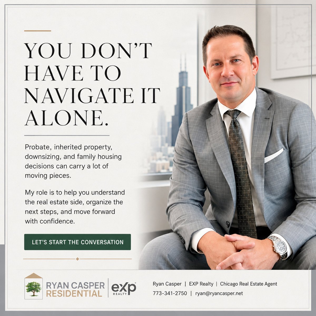 ryanleecasper's tweet photo. Navigating probate or downsizing in Chicago?

I help families understand the real estate side and move forward with confidence. You don't have to do this alone.

Let's talk
773-341-2750

#ChicagoRealEstate https://t.co/JZ6C4t8dVa