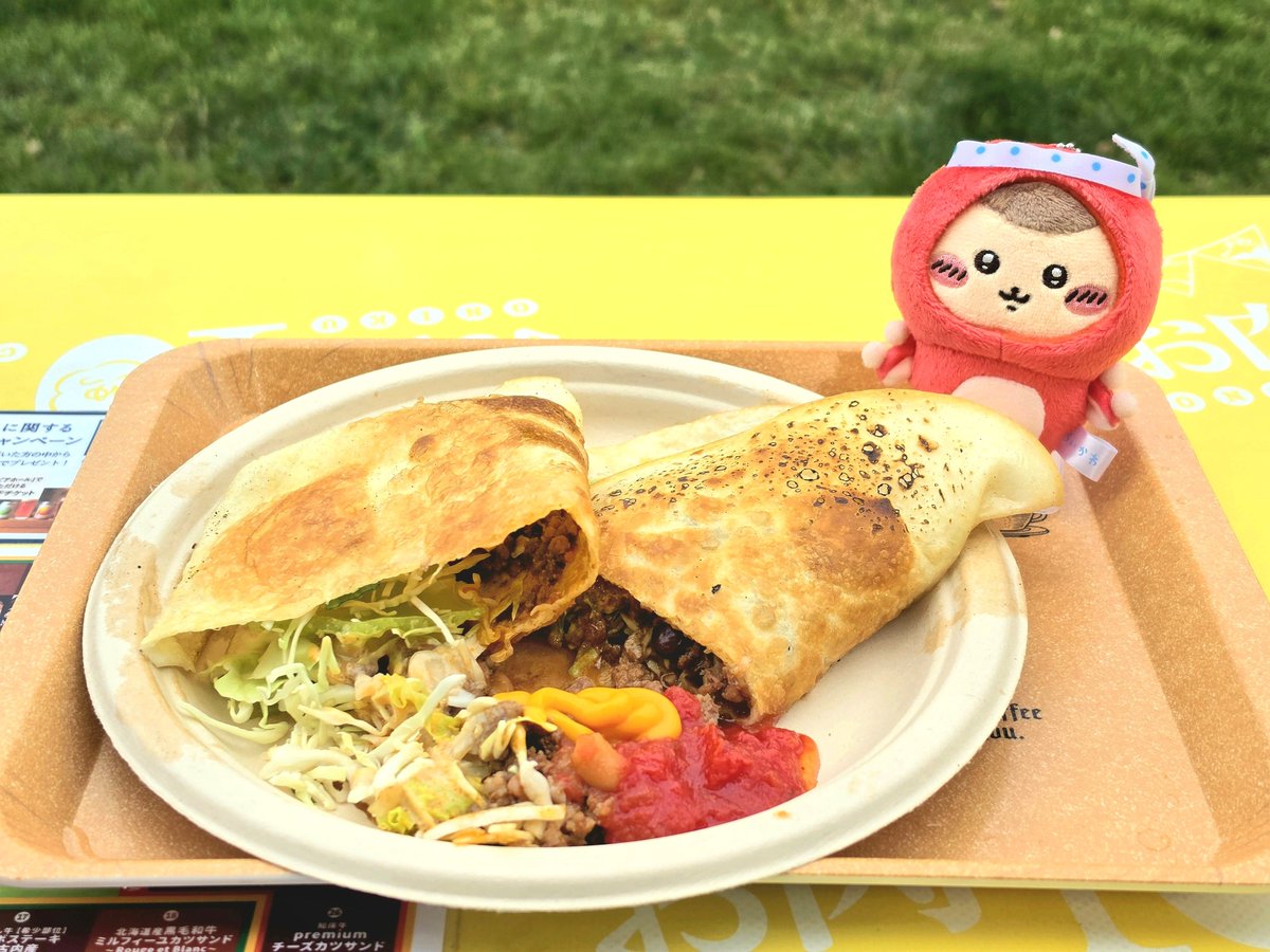 Kuriman03's tweet photo. １２キロ歩いてヘトヘトだ…😇
オータムフェストも後少しで終わりだね🍖
#くりまんじゅう https://t.co/UgpIFXQBjc
