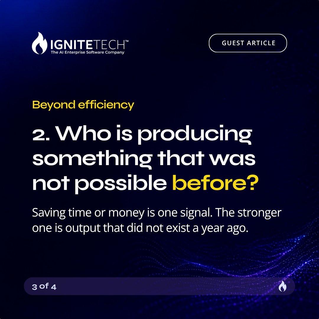 IgniteTech's tweet photo. Past performance can be accurate and still measure a job that no longer exists.

Three years into @IgniteTech’s AI-first transformation, @TheGenAICEO changed the questions he asks about his best people.

A few of them ↓ https://t.co/PNKK79eWcL