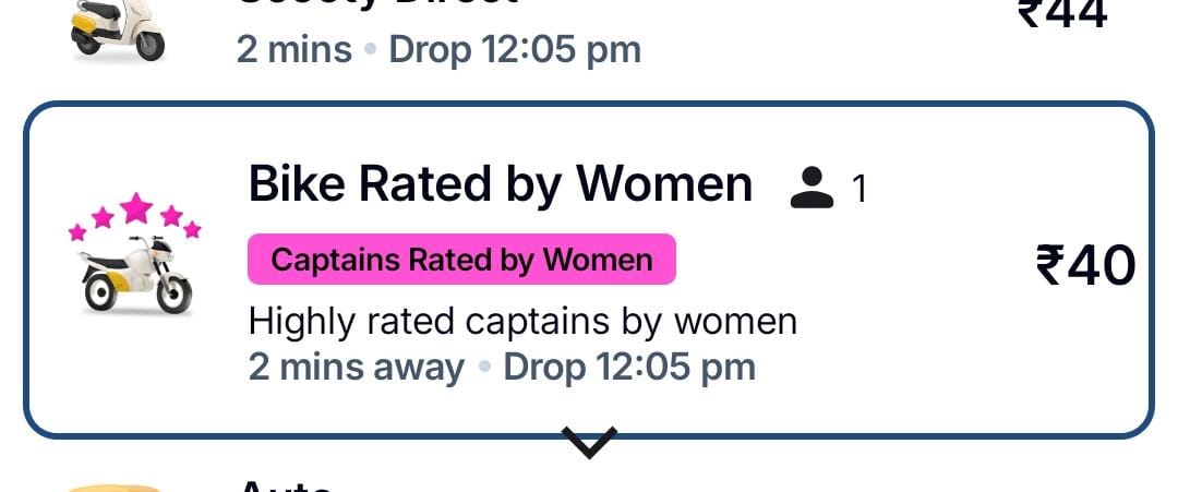 Luckyau862's tweet photo. Enjoy comfortable urban travel backed by genuine ratings from fellow female passengers on Rapido. #RapidoForWomen https://t.co/DE9PUXWXu7