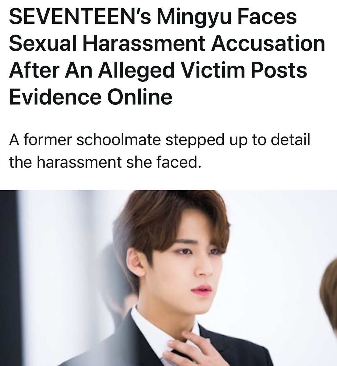 hoolignyvanill's tweet photo. SVT fans claim BTS are bad people for attending a concert they were invited to, while stanning Korean Chris Browns themselves? https://t.co/QY7PSnzx4L