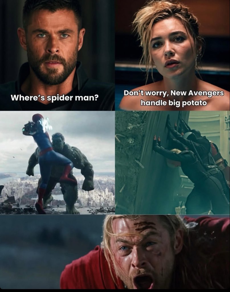 caty_komal's tweet photo. Thor reaction is satisfied https://t.co/LZ1GGks6D9
