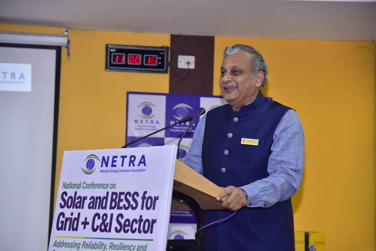 FTCCI's tweet photo. Sri Srinivas Garimella, Senior Vice President, @FTCCI, attended the Inaugural Session of National Conference on Solar &amp; BESS for Grid + C&amp;I Sector as a Guest of Honour and addressed the gathering on 30th September 2026 at Hyderabad.

#SolarEnergy #BatteryEnergyStorage #Renewable https://t.co/PBiIa6D2yW