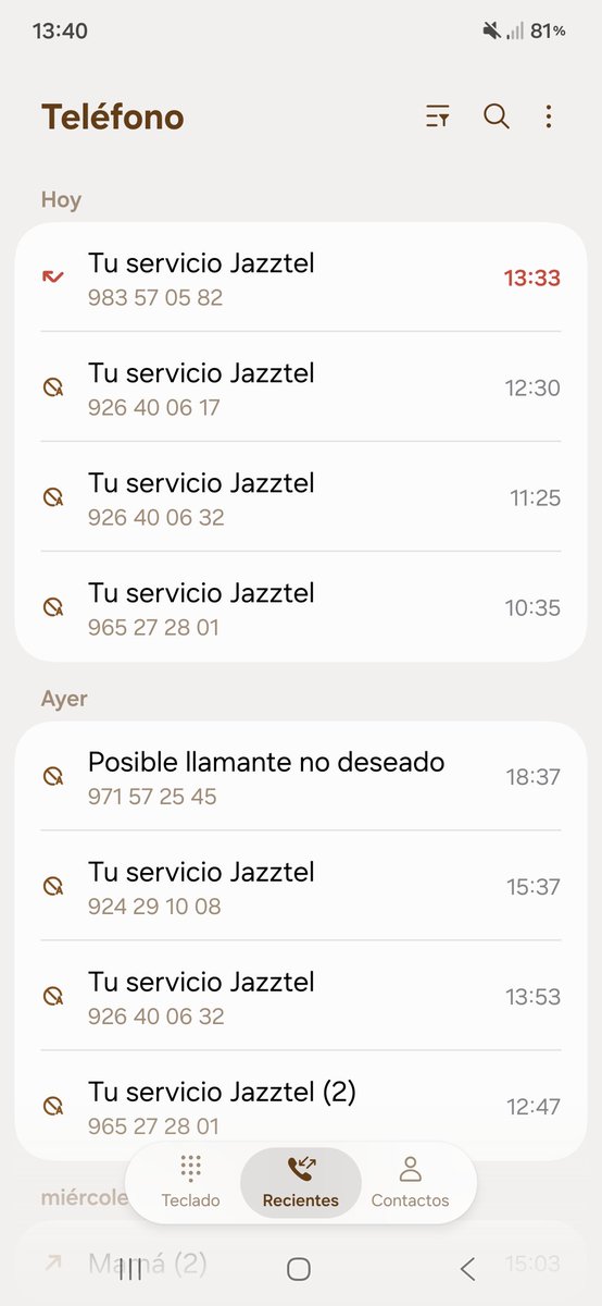 mandisempere's tweet photo. Ninguna solución... mucho mensaje de ayuda pero siguen igual, ahora si que si me voy a ir de @jazztel_es, no me habéis ayudado en nada por que siguen las llamadas vuestras, esto ya es demasiado para tener que pagar por una línea, pago para que me acosen a llamadas, pues ya no más https://t.co/1Nfj4ngf5M