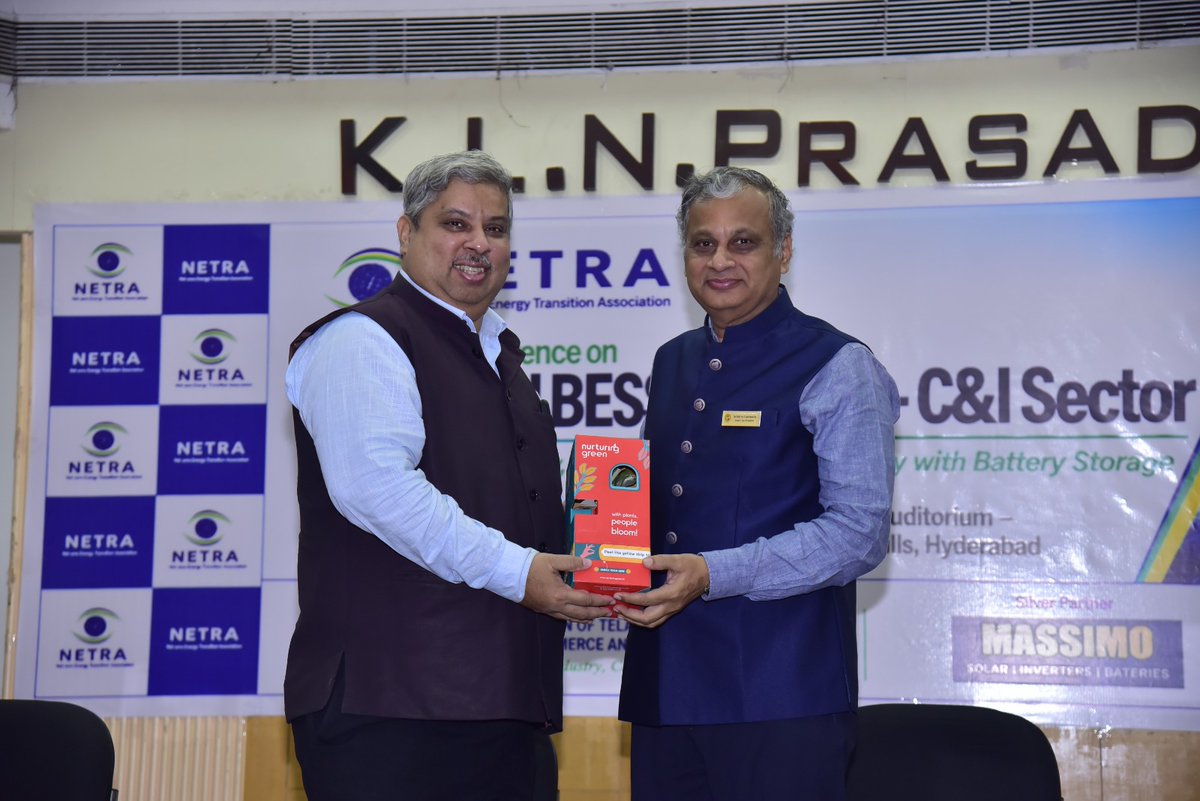 FTCCI's tweet photo. Sri Srinivas Garimella, Senior Vice President, @FTCCI, attended the Inaugural Session of National Conference on Solar &amp; BESS for Grid + C&amp;I Sector as a Guest of Honour and addressed the gathering on 30th September 2026 at Hyderabad.

#SolarEnergy #BatteryEnergyStorage #Renewable https://t.co/PBiIa6D2yW