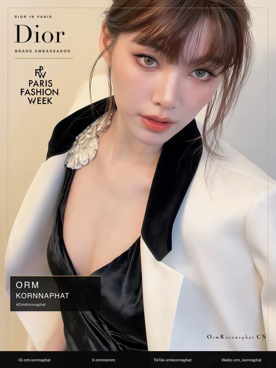 OrmKornnaphatCN's tweet photo. Orm Kornnaphat creates a seamless connection between fashion and movement in Dior Summer 2027 at Paris Fashion Week.

#OrmKornnaphat
#OrmKornnaphatDiorSummer27
#Dior #DiorSummer27 #PFW
@ormmormm  @Dior  @XFashion https://t.co/awnsNthzbE