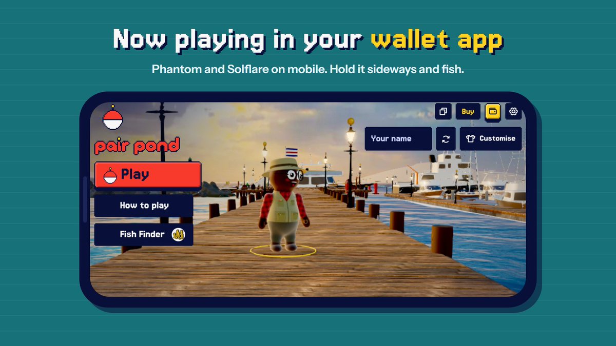 PairPond's tweet photo. Pair Pond now works properly inside the Phantom and Solflare mobile apps.

Open https://t.co/WgXlHxRsvO from your wallet's browser, hold your phone sideways and play. Your wallet connects in one tap. https://t.co/pPcismtRXy