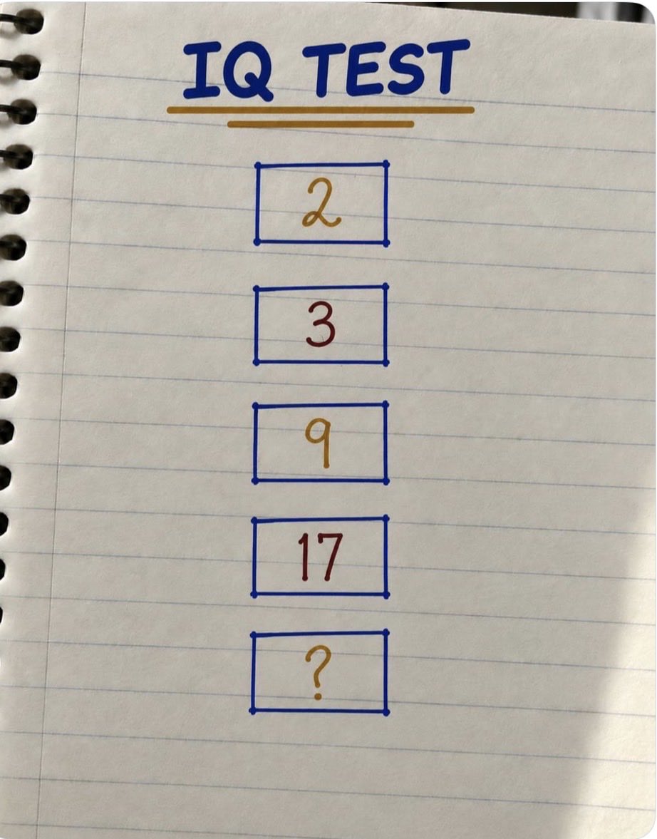 tek_sidhu's tweet photo. I Q Test !!
What  Comes NeXT ?? https://t.co/9iCqrkMRDy