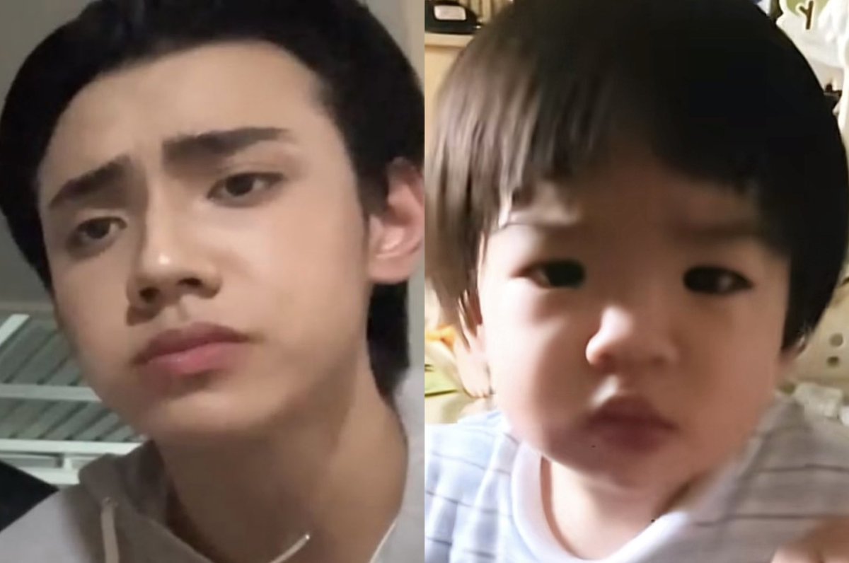 babipuppykiddo's tweet photo. ⠀       ･᷄-･᷅  คนพี่                                  ･᷄-･᷅  คนน้อง https://t.co/j7LVUbkFlI