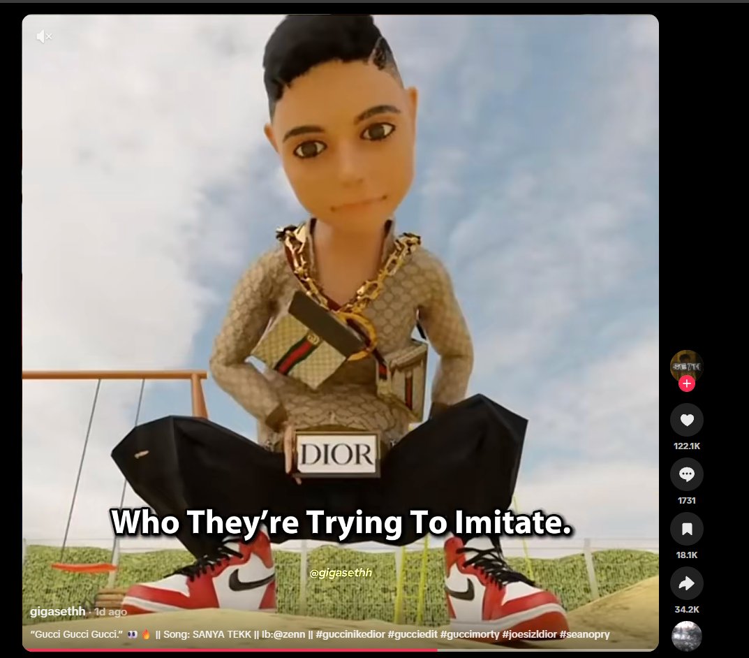 czs_fortune's tweet photo. FOUND THE NEXT GUCCI MORTY AND A VIRAL TREND HAS BEGUN

This BRAINROT video of the kid saying "Gucci gucci gucci nike nike nike dior dior" is going mega viral rn on TikTok.

It has literally created a huge trend and some of these videos are mega viral.

https://t.co/6Ukrr1qSfS (12M VIEWS)

https://t.co/t6CVUVETyZ (1M VIEWS)

https://t.co/QVs5Khn85G (1.5M VIEWS)