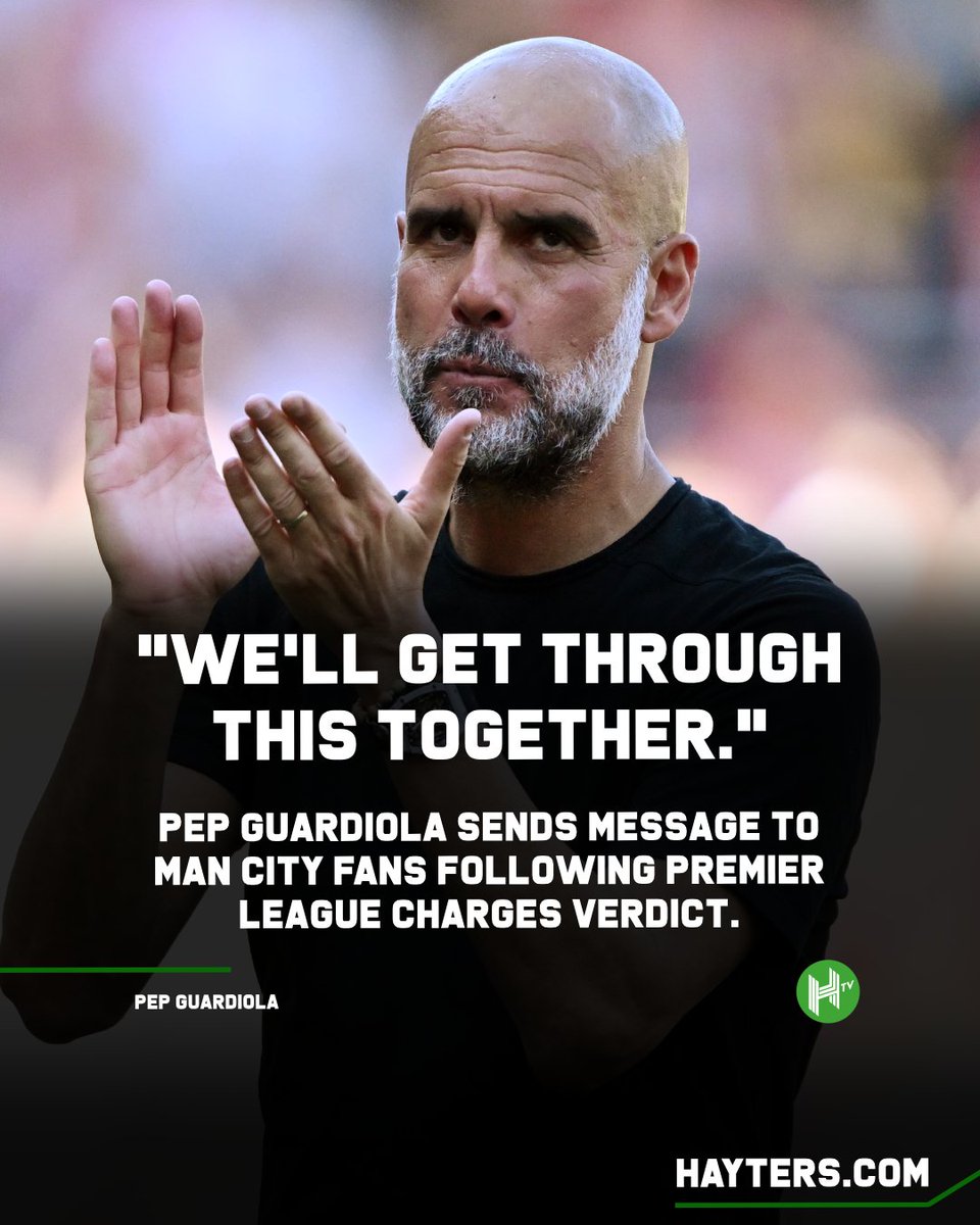 HaytersTV's tweet photo. 🚨 Pep Guardiola has spoken! https://t.co/Nm0KPUFFRo