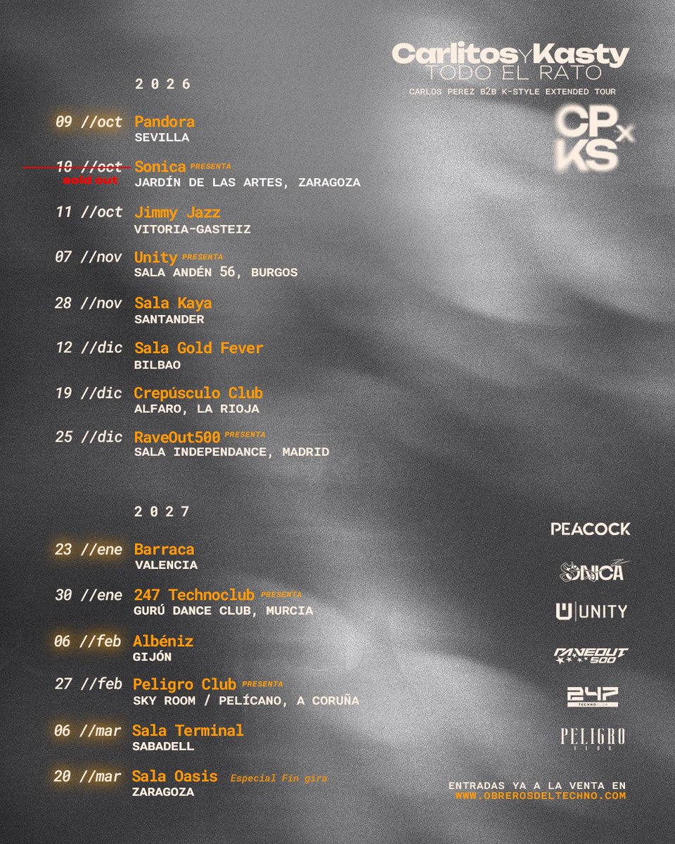 kstyledavid's tweet photo. Definitivamente, la gira se nos fue de las manos…

Mirar todas las fechas juntas y pensar en lo que supone para nosotros sigue siendo una locura.

Carlitos y Kasty Todo El Rato ❤️‍🔥
🎟️ https://t.co/M0qOF7tMFw https://t.co/xUSJB8zSOT