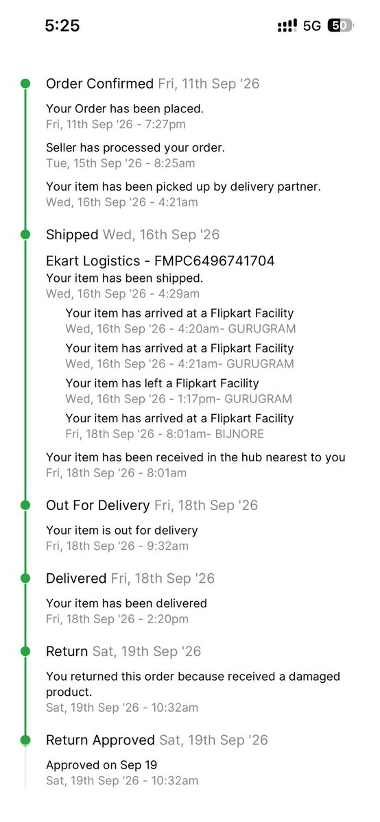 UsmaanIdrees's tweet photo. @Flipkart @flipkartsupport replacement nahi karna tha to itne dino tak drama kyon kiya https://t.co/Fi6cCSdedU