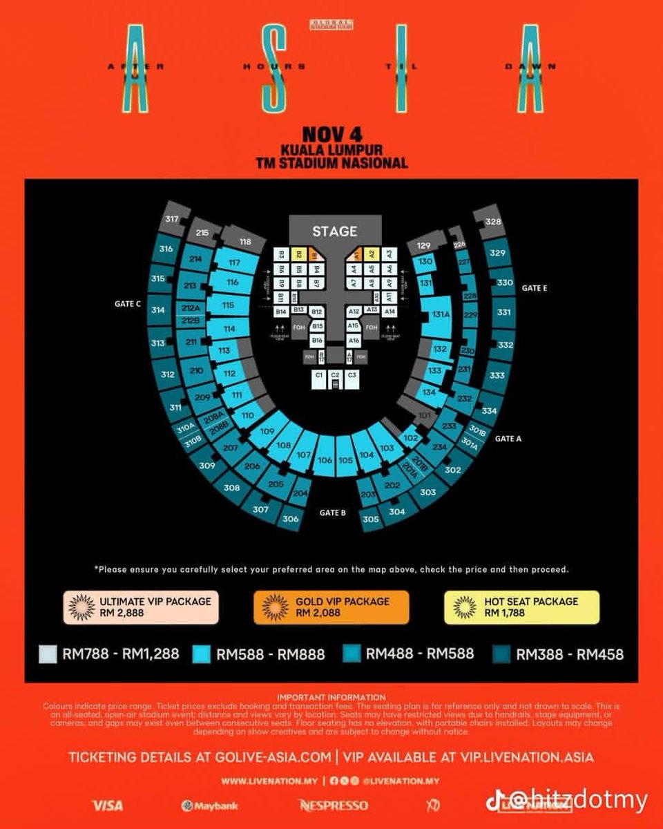 TcketMerchant's tweet photo. WTS | THE WEEKND: AFTER HOURS TIL DAWN TOUR — KUALA LUMPUR

11월 5일 | 오후 8:30
TM Stadium Nasional
Tier 2 ×2
RM588 / 장당

두 장 모두 판매합니다.
인터팬 거래 가능
구매 의사 확실하신 분만 DM 주��요.

#TheWeeknd #TheWeekndKualaLumpur #WTS #LFB https://t.co/ZlNuC43TUr