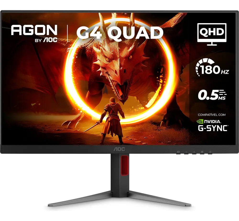 taondescontos's tweet photo. Monitor Gamer AOC AGON QUAD 27" QHD 180Hz 0,5ms IPS HDR10 Base Ajustável Q27G4F Preto
💰R$1.099,00
🛒 Compre aqui: https://t.co/nub06rgXpH
 🎟 Cupom: SITE200
🚚 Frete grátis clientes Meli+ https://t.co/2BiBFkNT2i