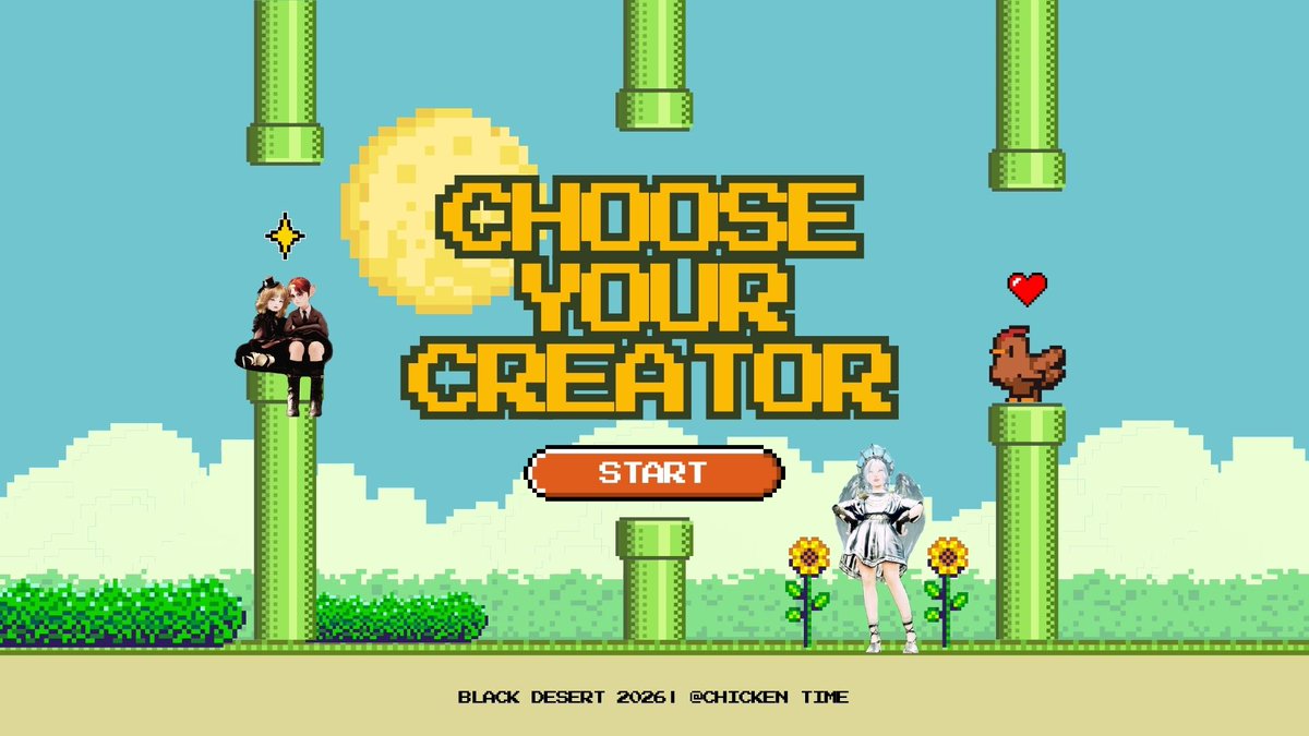 chickentime_bdo's tweet photo. 【主題活動】選擇你的Creator
在《黑色沙漠》裡，每位冒險家都有屬於自己的玩法與故事

如果今天，你不再只是冒險家，而是成為一名 Creator—
你會選擇用什麼方式，讓更多人看見你的《黑色沙漠》
你的頻道會是什麼樣子，由你決定！

↓詳細活動內容於下方留言區連結↓

#黑色沙漠 #小雞片刻 #黒い砂漠 https://t.co/ddvkUxFede
