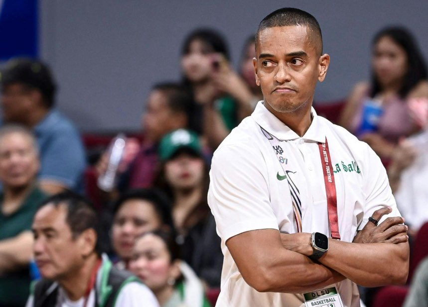 TheUAAPCentel's tweet photo. DEVELOPING: Coach Topex Robinson has officially hired a translator for DLSU timeouts because the "Taft Conyo" language barrier is destroying their defense.