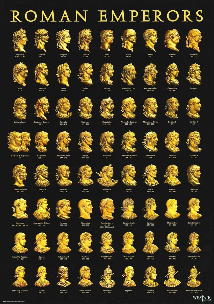 Civixplorer's tweet photo. Visualizing the Roman Emperors through their coin portraits. https://t.co/JZZxBXC8jY